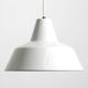Two 50s metal enamel ceiling lamps by Axel Wedel Madsen for Louis Poulsen