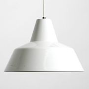 Two 50s metal enamel ceiling lamps by Axel Wedel Madsen for Louis Poulsen