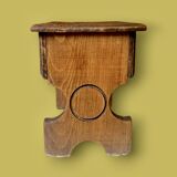 Small antique wooden stool chest – handcrafted
