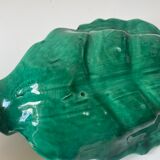 Vallauris ceramic leaf dish