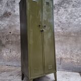 Industrial locker army green wardrobe