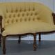 Ensemble sièges style Napoléon III en Rope Twist: fauteuil & canapé Chesterfield