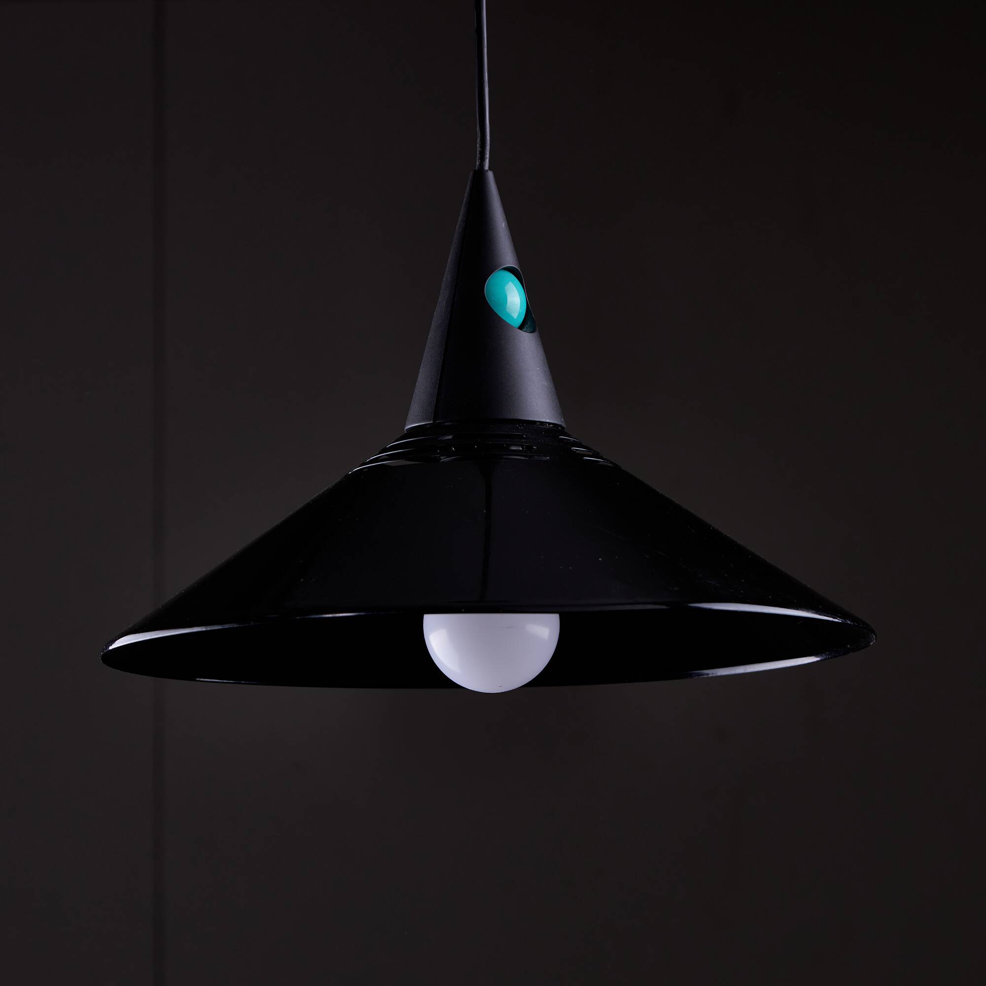 Postmodern Memphis Style Pendant with Turquoise Detail, Model 97536-06 by Brilliant Leuchten