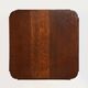 Large Art Deco console or pedestal in dark oak veneer, Belgium, 1920s
