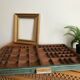 Old printing cabinet drawer locker
