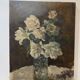 Huile sur toile bouquet de fleurs XXe siècle