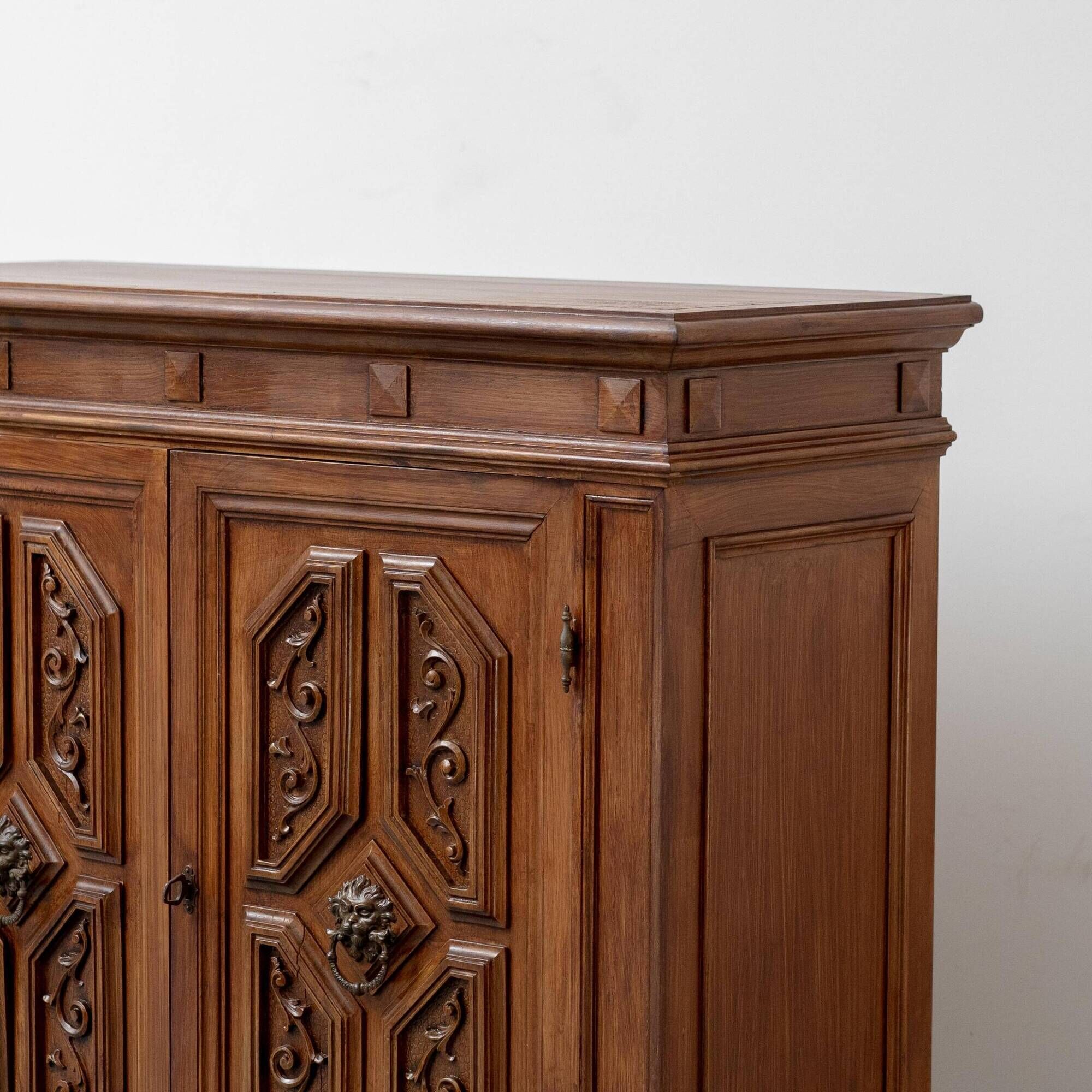 Vintage carved wood sideboard – original period piece
