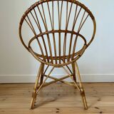Fauteuil vintage en rotin