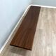 Michelucci brutalist design solid walnut bench 1970s