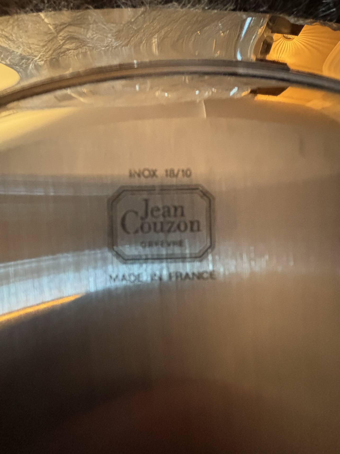 Round serving dish Jean Couzon in 18/10 stainless steel – France