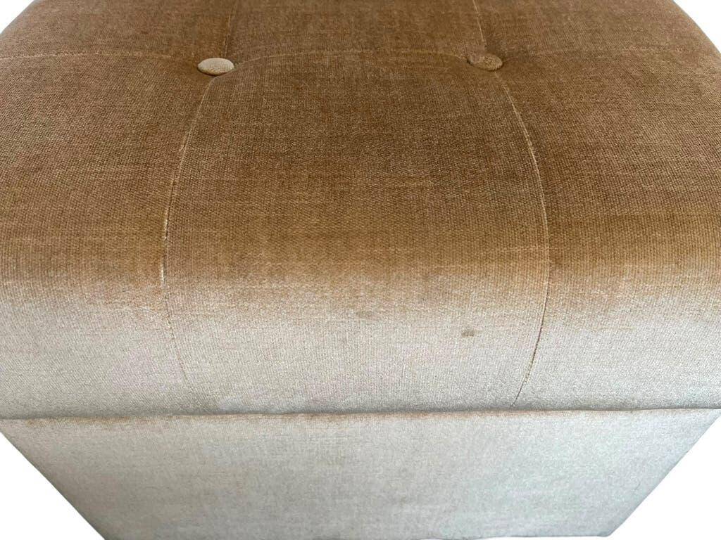 Vintage pouffe / footstool with storage space