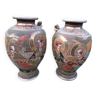 Paire de vases Satsumas Japon