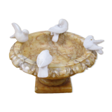 Alabaster bird bath