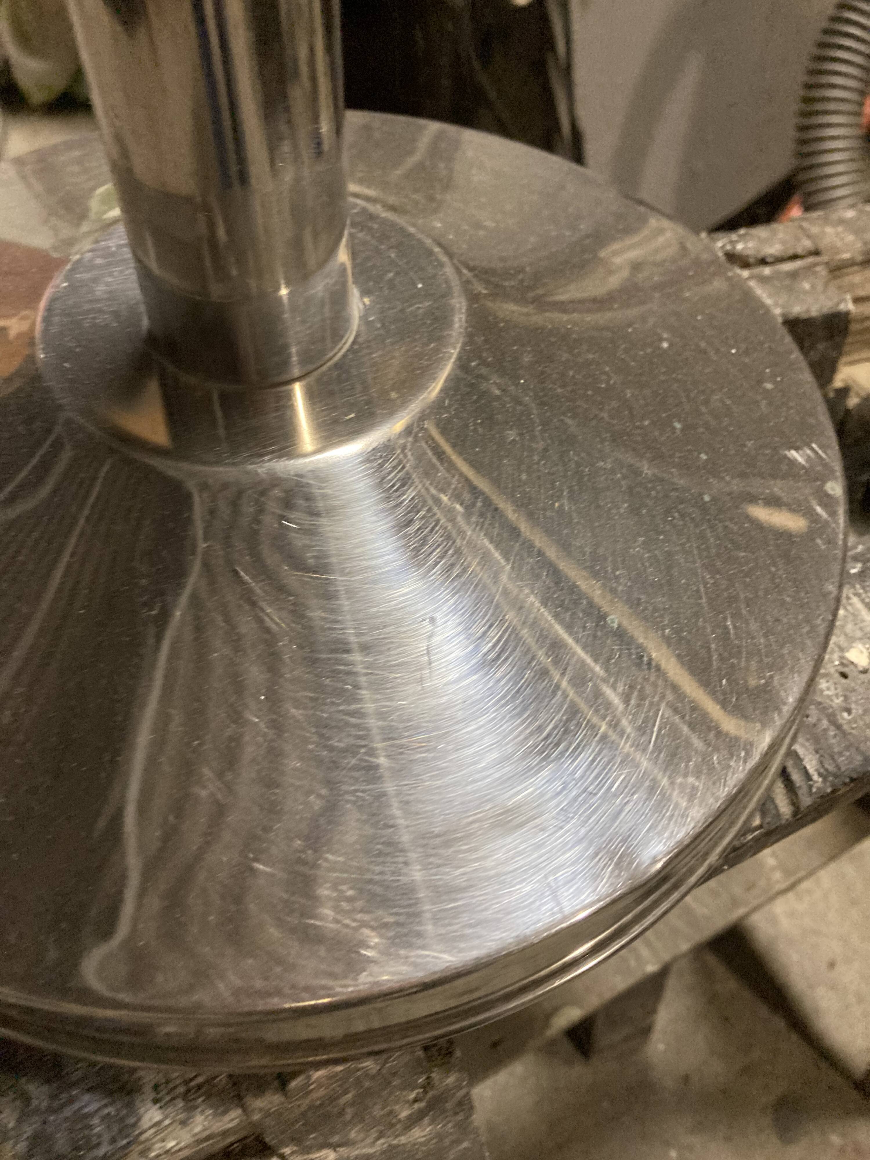 Champagne chrome metal bucket holder