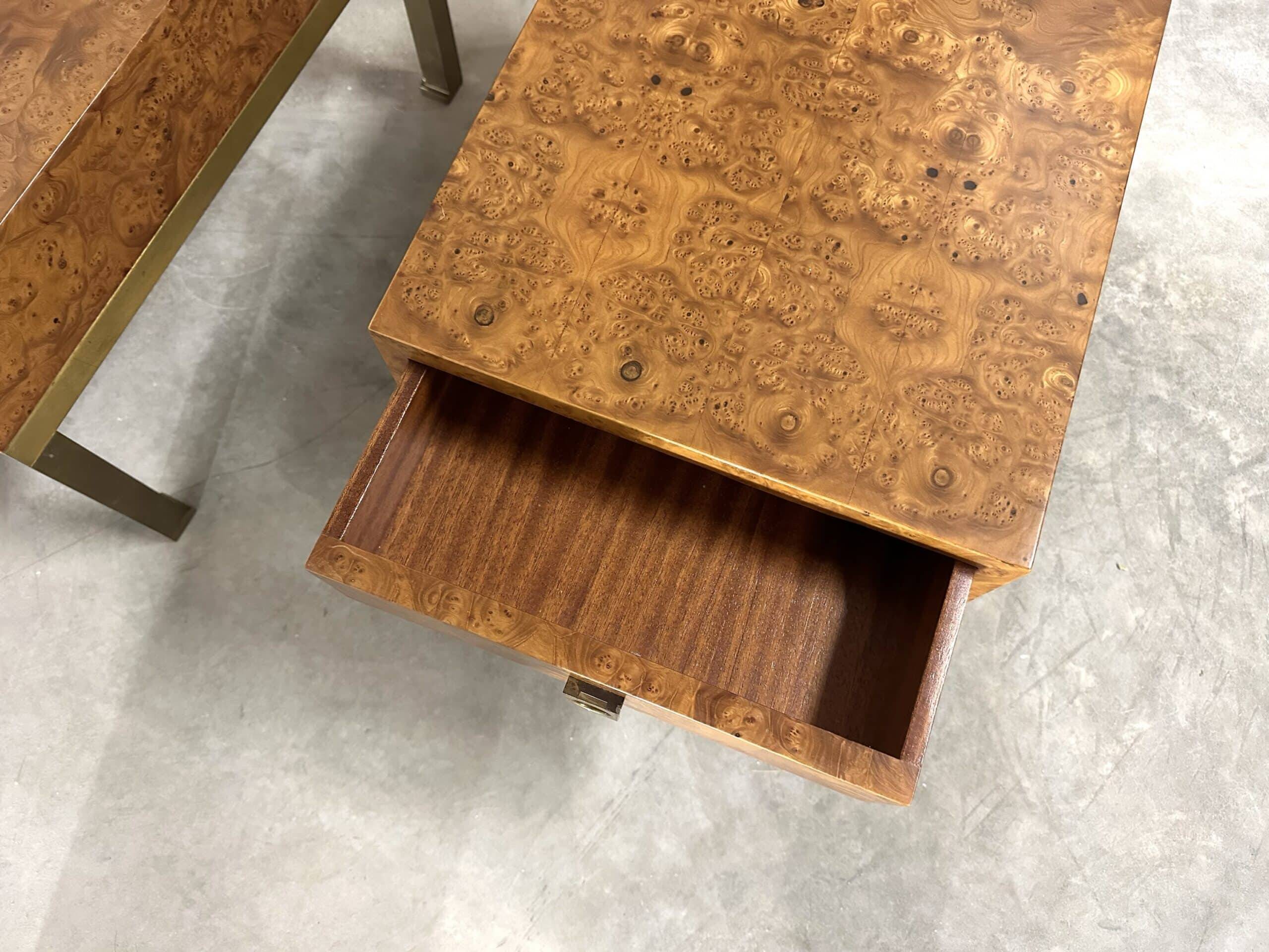 Pair of bedside tables serving as end tables by Guy Lefèvre for Maison JANSEN 1970s