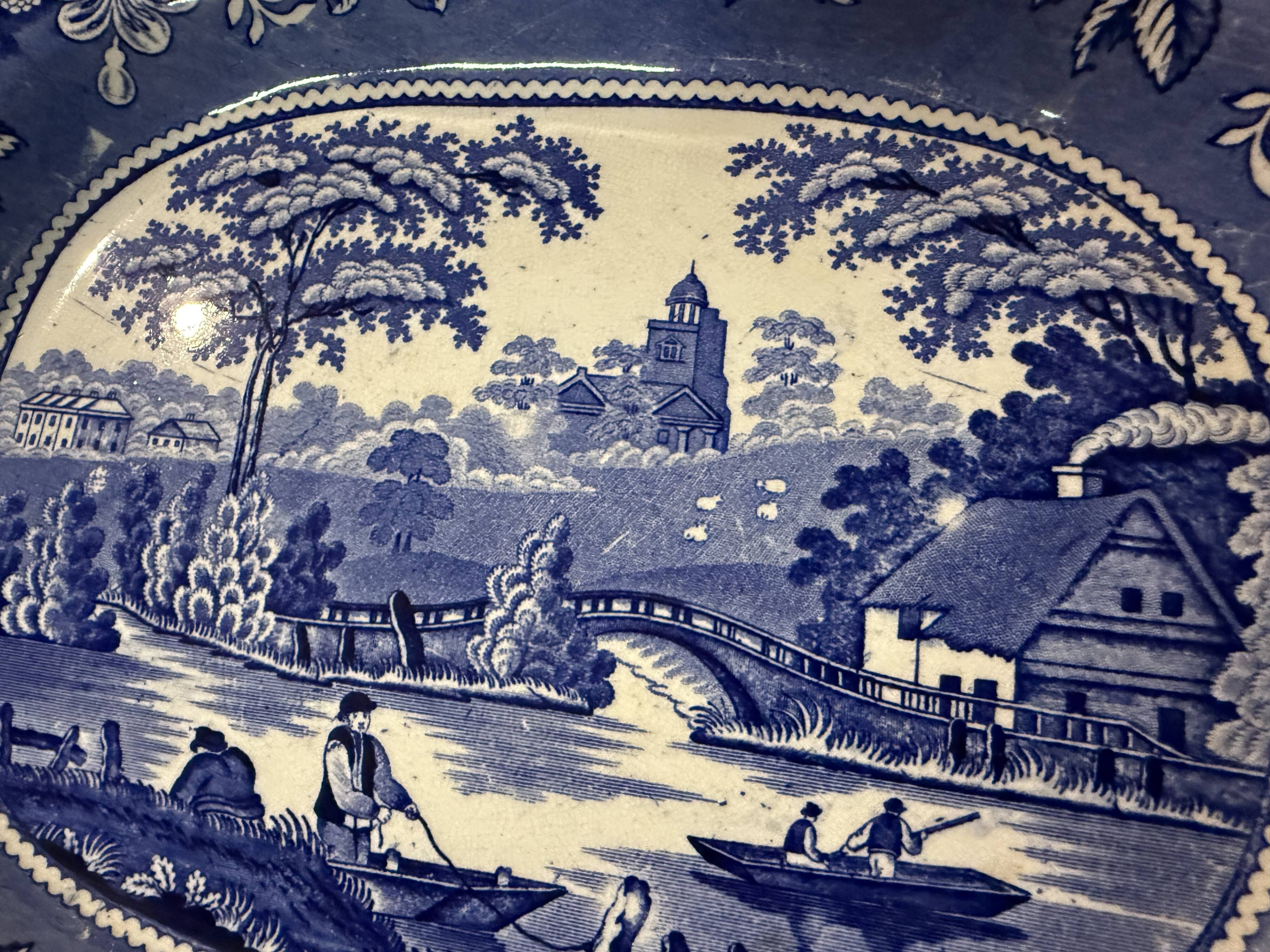English porcelain dish