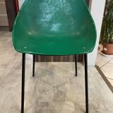 A shell chair by Pierre Guariche for Meurop, green, vintage 1960s