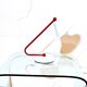 Memphis Milano lamp, red and white, 1980s Italy