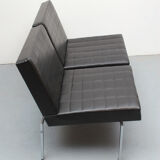 1960s 2-seater sofa in synthetic leather