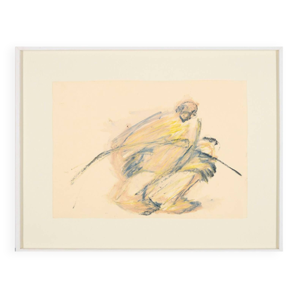 Homme accroupi'' par Daniel Arnaison