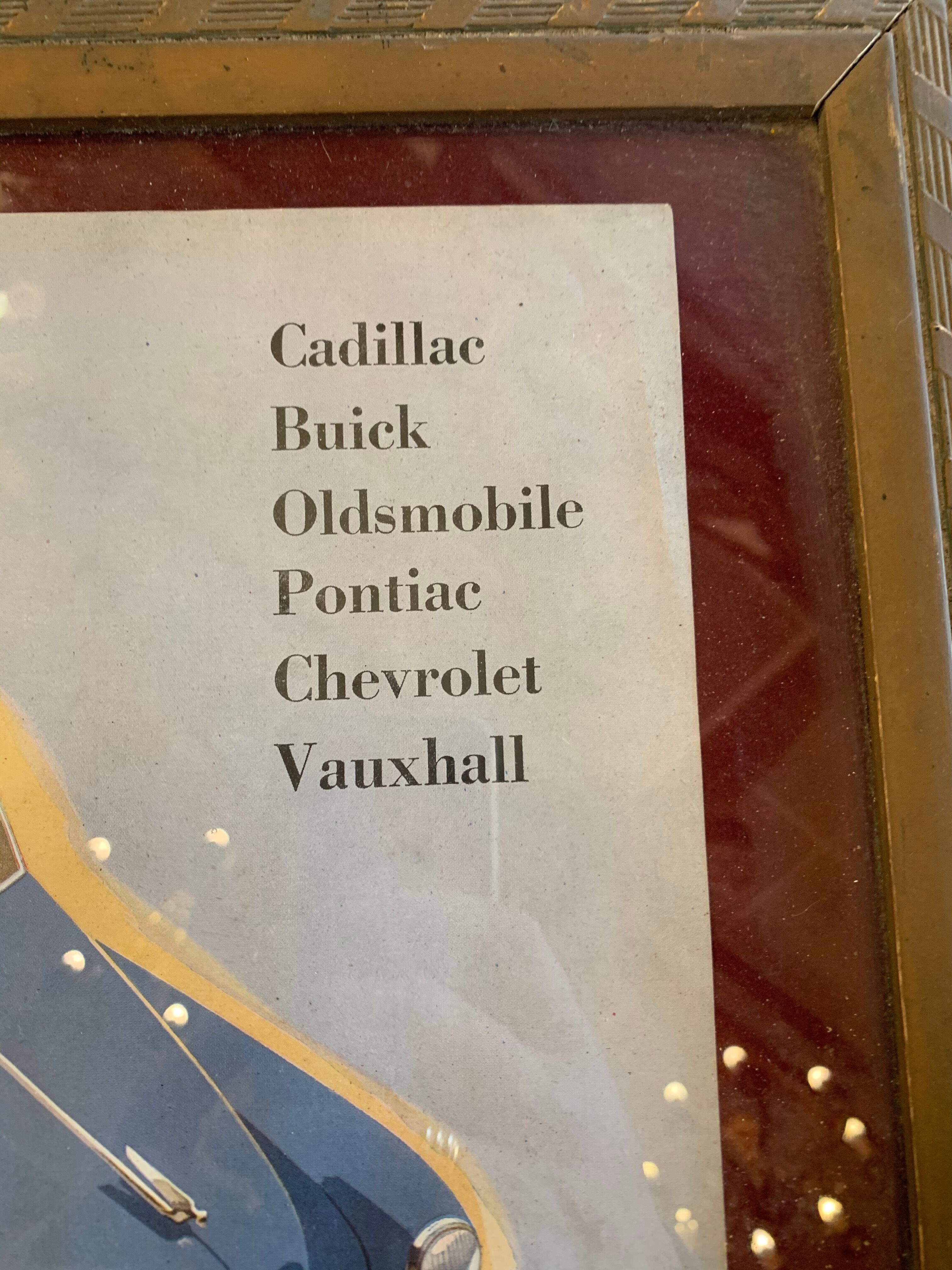 General Motors advertising poster 1950s