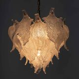 Lustre Mazzega en verre de Murano moderne du milieu du siècle, années 1970