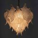 Mazzega Mid-century Modern Murano Glass Leaves Chandelier, 1970s