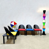 Vintage french design chairs patrice bonneau genexco 80s