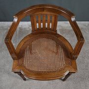 Small Office Armchair in Walnut, Louis XVI style – Late 19th century