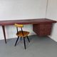 Danish modernist desk in teak, 1950s