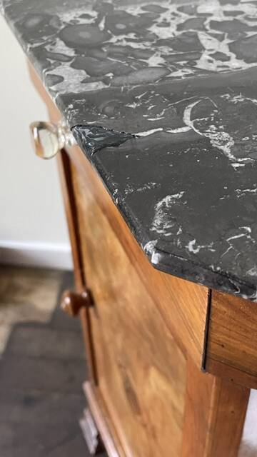 Antique Marble Bedside Table
