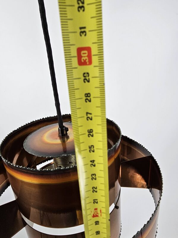 Lampe à suspension Sven Aage Holm Sørensen cuivre années 1960 Danemark