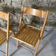 4 folding wooden chairs for Habitat, 1980