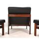 France & Son Set of 3 Modular Leather Armchairs by O. Gjerløv-Knudsen/T. Li
