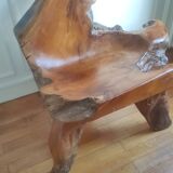 Exotic wood armchair