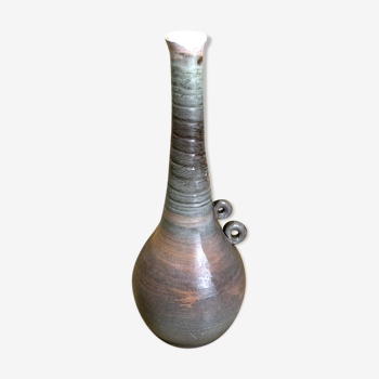 Vase, soliflore, " ludovic ", pottery gres salins les bains, jura, ceramics