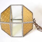 Amber Glass Grenade Lantern