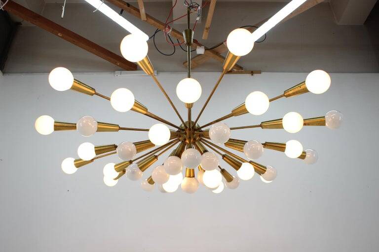 Rare Mid Century Chandelier Sputnik, Atomic, 1960s