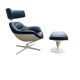 Auckland lounge chair and ottoman by Jean Marie Massaud for Cassina