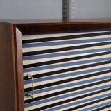 Vintage walnut wooden sideboard, 1960s, colour