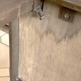 Roger Capron Herbier - Rectangular coffee table with patinated steel frame
