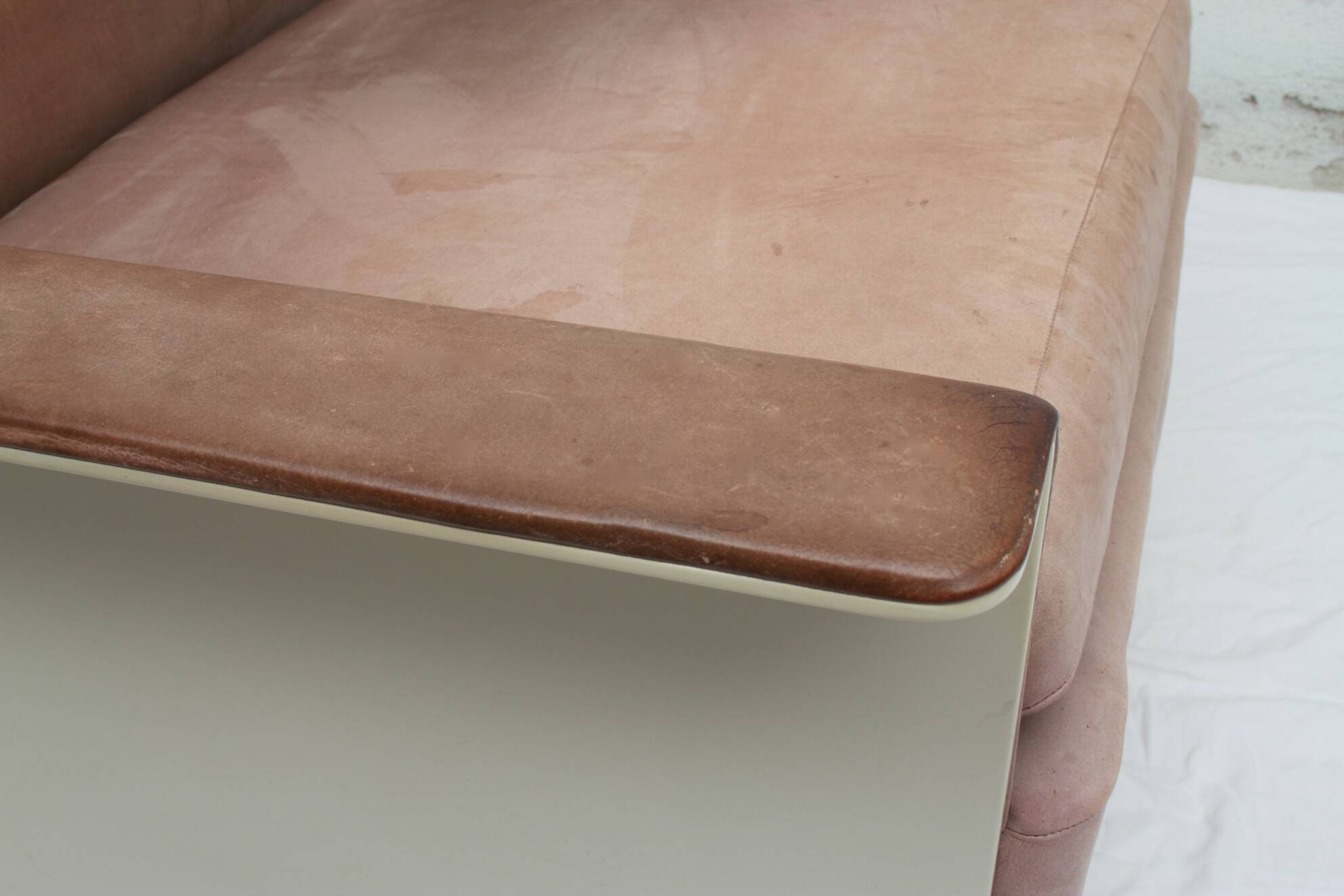 1960s chair leather brown, Dieter Rams