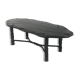 French wrought iron and slate coffee table