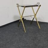 Vintage metal folding side table