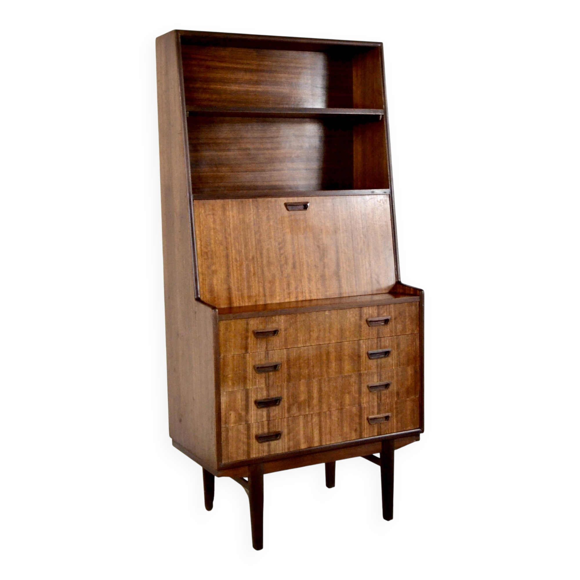 Vintage Midcentury Danish Bookcase / Secretary in stunning Rosewood