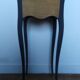 Old bedside painted in matte black and oiled wood