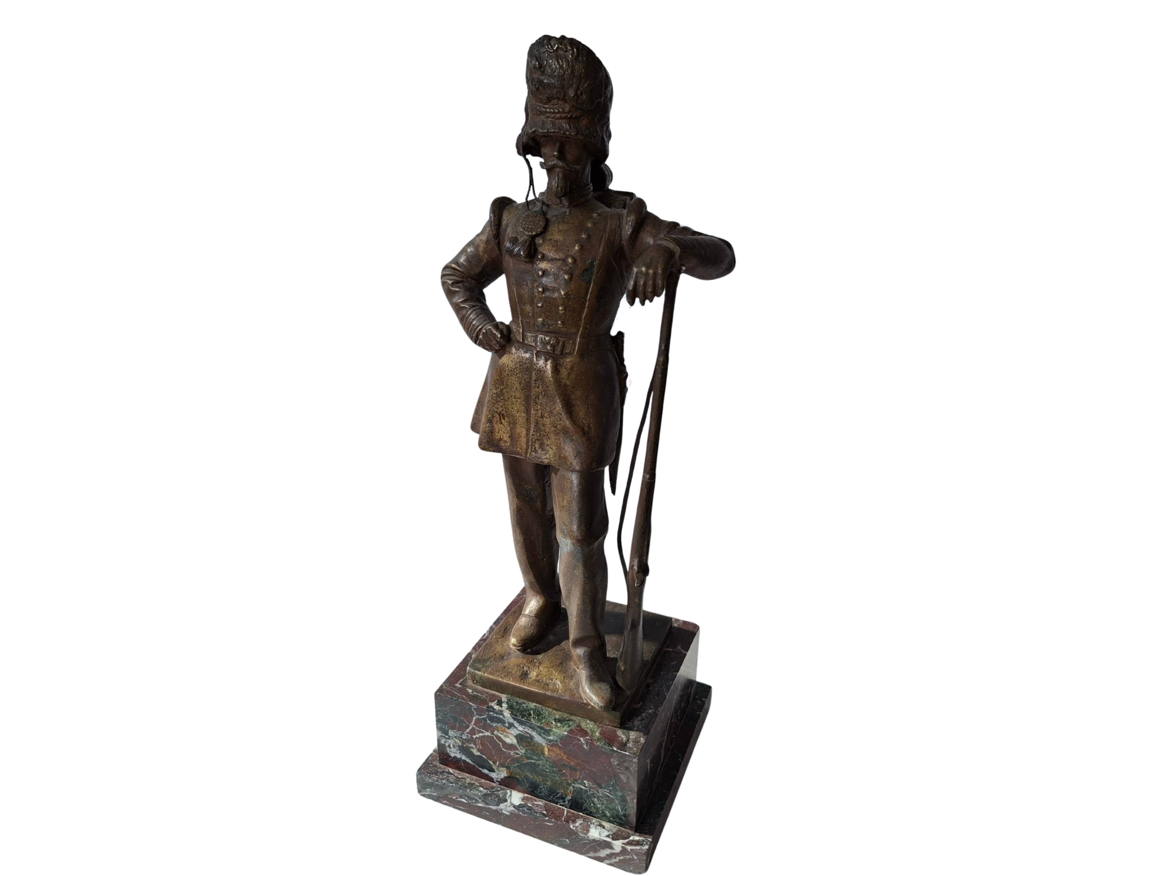Sculpture en bronze "Soldat" – Fonderie Laganà, Naples (XXe siècle)