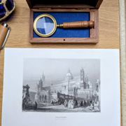 La cathédrale de Palerme, Sicile, gravure ancienne, imprimée en 1841.