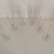 Set of 6 crystal champagne flutes