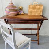 Bureau coiffeuse sur tréteau